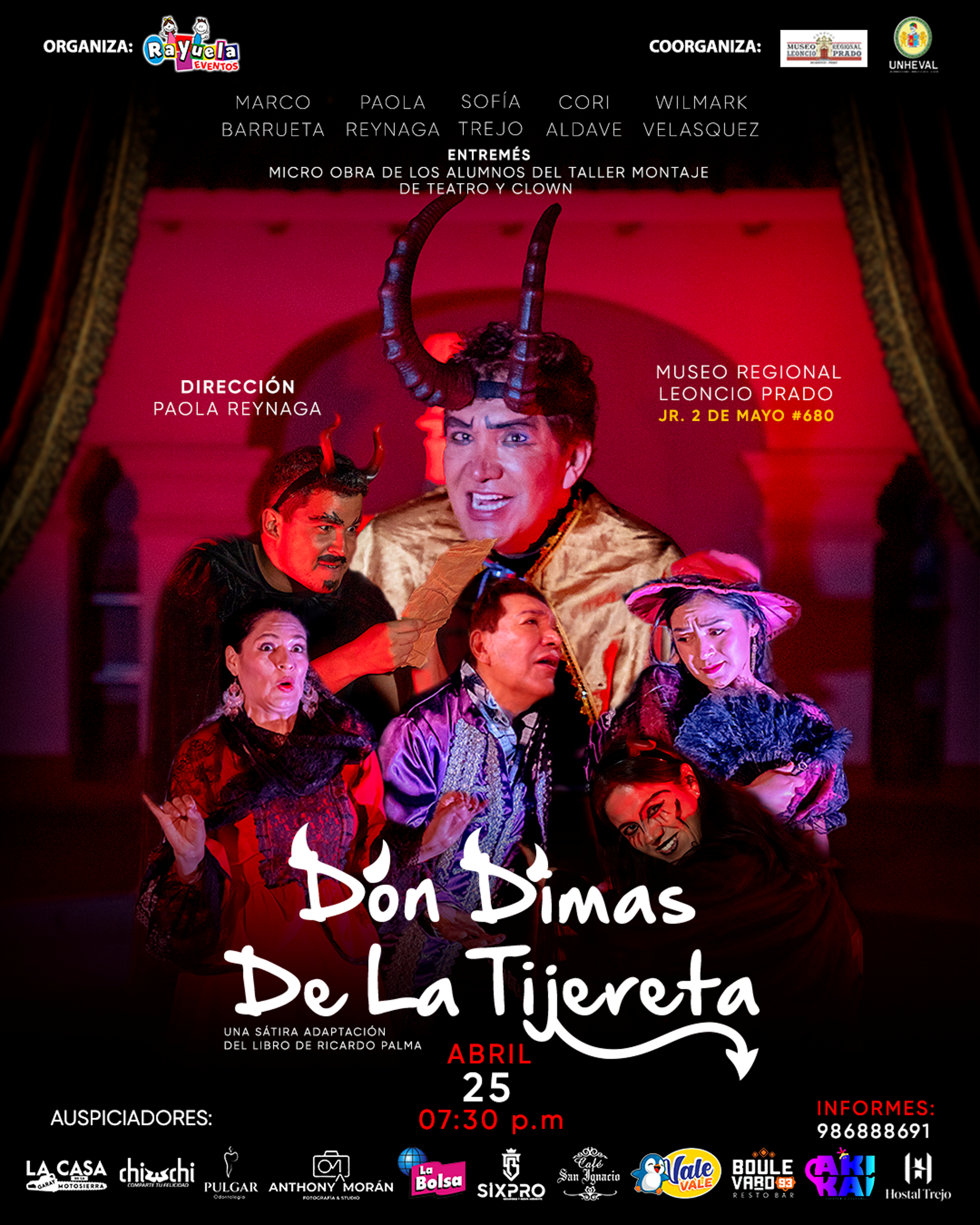 DON DIMAS DE LA TIJERETA - 25 DE ABRIL- 7:30 PM